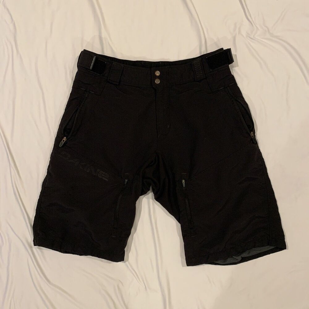 Dakine Shorts Mens L (32 Inch) Black Adjustable Waist Mountain Biking Cycling